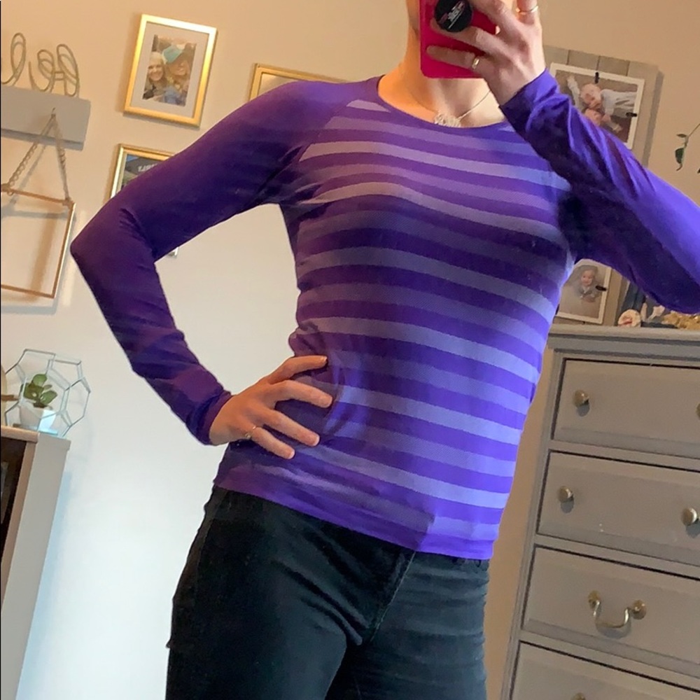 Champion purple long sleeve top